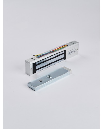 R-Lock RL-EM180-LSS - Электромагнитный замкок, 180кг, DC12/24B, цвет серебристый сатинированный алюминий RAL 7047, два датчика втроены в корпус замка: датчик Холла и магнито-контактный датчик в Прокопьевске Электромагнитные замки Pintop.ru