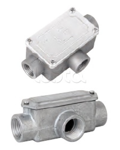 Коробка ответвительная алюминиевая, 3 ввода, М20х1,5 ,IP55, 118х67х42мм DKC 6330-20 в Прокопьевске Распределительные коробки Pintop.ru