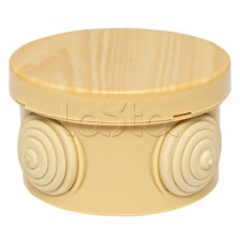 Коробка распред. КМР-040-038 с крышкой (65х40) 4 мембранных ввода светлое дерево IP54 EKF (plc-kmr-040-038-s)