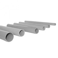 Труба гладкая ПВХ жесткая d20 мм (3 м) (156 м/уп) серая EKF-Plast (trg-20-3m)