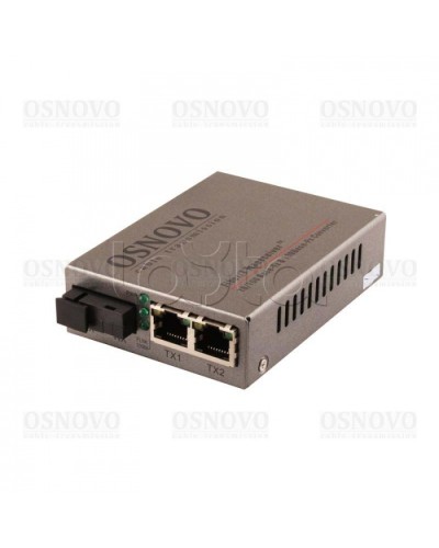 Медиаконвертер Fast Ethernet OSNOVO OMC-100-21S5a в Прокопьевске Медиаконвертеры Pintop.ru