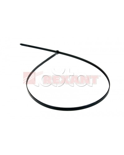 Хомут-стяжка нейлоновый 9х700 мм чёрный (100шт/уп) REXANT 07-0701-9 в Прокопьевске Стяжки-хомуты Pintop.ru