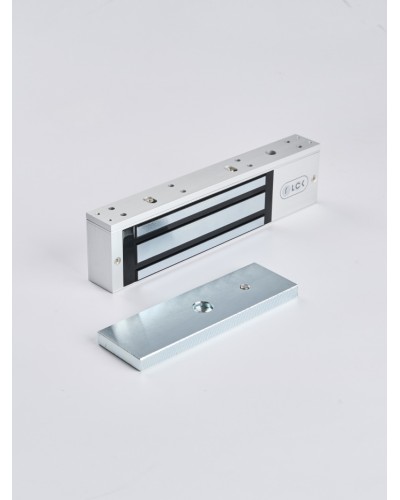 R-Lock RL-EM350-L0S - Электромагнитный замкок, 350кг, DC12/24B, цвет серебристый сатинированный алюминий RAL 7047 в Прокопьевске Электромагнитные замки Pintop.ru