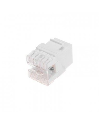 Модуль Keystone Jack RJ-45(8P8C), UTP неэкранированный, CAT 5e, тип 180 градусов, белый REXANT PRO 02-0060 в Прокопьевске Модули Keystone Pintop.ru