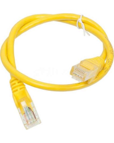 Патч-корд RJ45 - RJ45, 4 пары, UTP, категория 6, 3 м, желтый, LSZH LANMASTER LAN-PC45/U6-3.0-YL в Прокопьевске Патч-корды и пигтейлы Pintop.ru