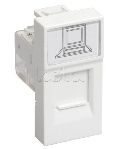 РКФ-10-00-П Розетка телефонная RJ-11 кат.3 (на 1 модуль) ПРАЙМЕР белая IEK (CKK-40D-RT1-K01) в Прокопьевске Аксессуары для кабель-канала Pintop.ru