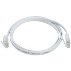 ITK Коммутационный шнур плоский кат.6 UTP 5м белый (PC08-C06U-5M-FL)