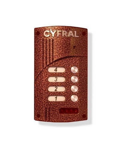 Малоабонентный блок вызова прямой адресации Цифрал M-4.1M в Прокопьевске Блоки вызова многоабонентные Pintop.ru