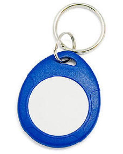 Брелок Mifare IronLogic IL-07 NFC, с кольцом, синий + белый в Прокопьевске Оптовые идентификаторы Pintop.ru