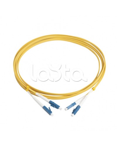 Патч-корд волоконно-оптический Hyperline FC-D2-9-LC/UR-LC/UR-H-3M-LSZH-YL в Прокопьевске Патч-корды оптические Pintop.ru