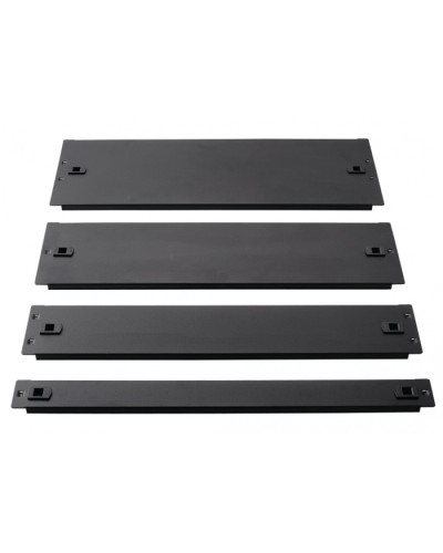 Фальш-панель металлическая 19 2U, быстросъемная, черная LANMASTER LAN-DC-TLMFP-2U в Прокопьевске Аксессуары для стоек и шкафов Pintop.ru