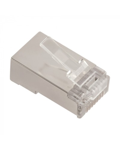 Коннектор RJ45 тип EZ, 8P8C, STP, Cat.5e, универсальный, 50 микрон,100 шт. LANMASTER (LAN-EZ45-8P8C/S5E-100) в Прокопьевске Коннекторы и разъемы Pintop.ru