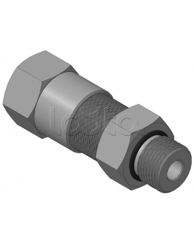 Кабельный ввод с резьбой G1/2 мм для прокладки кабеля в металлорукаве РЗ-ЦП-10, с уплотнением кабеля и проходным диаметром кабеля d=2-6 мм Спектрон КВМ-10/6-М-G1/2 в Прокопьевске Аксессуары для кабель-канала Pintop.ru
