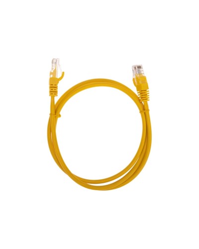 Патч-корд U/UTP, CAT 5e, RJ45-RJ45, 26AWG, LSZH, желтый, 1м REXANT 02-0105-1 в Прокопьевске Патчкорды (медные) Pintop.ru