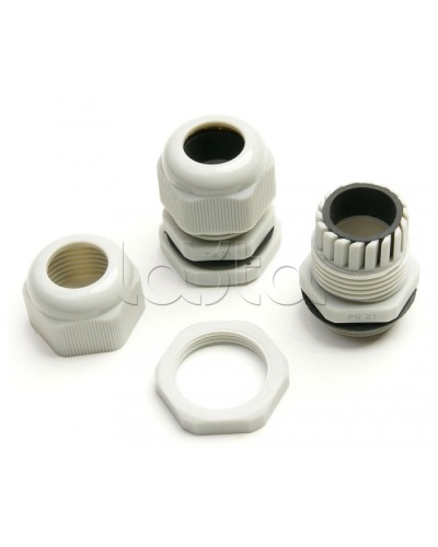 Ввод кабельный (под кабель D13-18 мм) Cabeus PG-21 в Прокопьевске Аксессуары для кабель-канала Pintop.ru