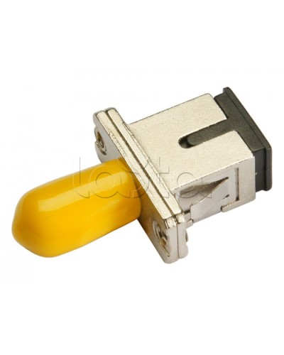 Соединитель проходной ST-SC, SM(для одномодового кабеля), simplex Cabeus ST-SC-SM в Прокопьевске Проходные адаптеры и розетки оптические Pintop.ru