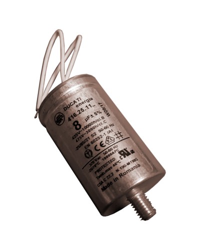 Конденсатор 8 мкФ с гибкими выводами и болтом Came 119RIR339 в Прокопьевске Запчасти для шлагбаумов и автоматики Pintop.ru