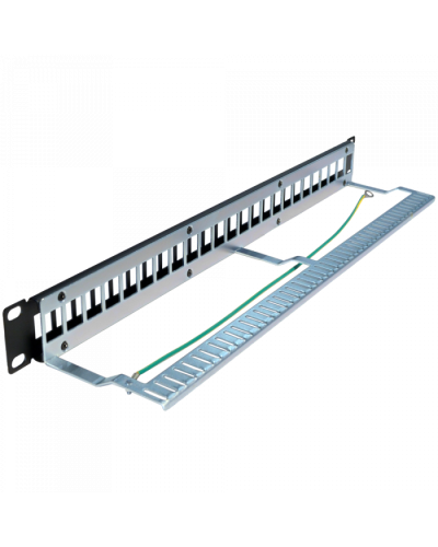 Патч-панель наборная, 24 порта, STP, 1U TWT (TWT-PP24OK-STP) в Прокопьевске Патч панель Pintop.ru