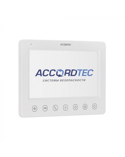 Монитор видеодомофон AccordTec AT-VD 751C/M/SD WH в Прокопьевске Абонентские IP устройства Pintop.ru