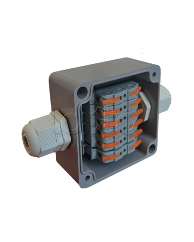 Коробка пылевлагонепроницаемая клеммная G366 А Wago АЯКС IP66/IP65, 82x80x55 Магнито-контакт в Прокопьевске Распределительные коробки Pintop.ru