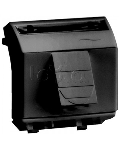 Компьютерная розетка RJ-45, кат.6A 8P8C, Hyperline, Dual IDC: 110&Krone Brava, черн., 2мод DKC 77679N в Прокопьевске Розетки компьютерные и телефонные Pintop.ru