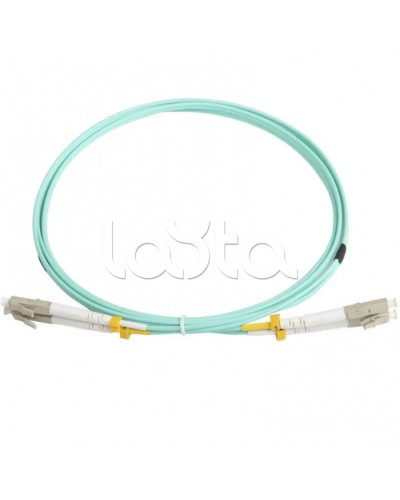 Патч-корд волоконно-оптический MM 50/125(OM3), LC-LC, duplex, LSZH, 2 м Hyperline FC-D2-503-LC/PR-LC/PR-H-2M-LSZH-AQ (FC-503-LC-LC-10G-2M) в Прокопьевске Патч-корды оптические Pintop.ru