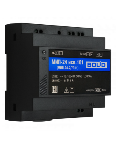 Модуль источника питания Болид МИП-24 исп.101 (МИП-24-2/7П11) в Прокопьевске Охранно-пожарное оборудование Pintop.ru