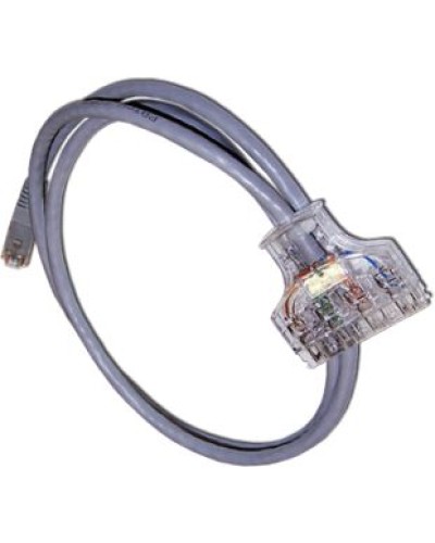 Патч-корд 110 тип - RJ45, 4 пары, UTP, категория 6, 1 м LANMASTER LAN-45-P4-1.0/6 в Прокопьевске Патч-корды и пигтейлы Pintop.ru