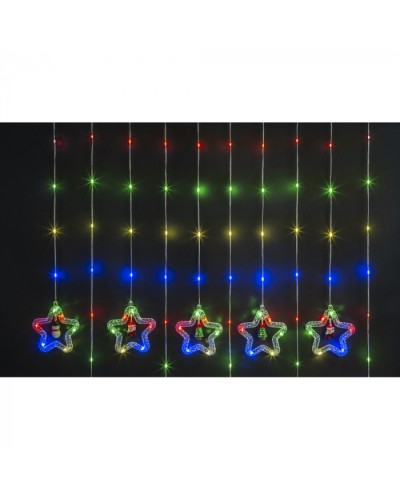 Гирлянда Navigator 95 014 NGF-D035-03 (бахрома звезды и фигурки RGBY 3*0.6м IP20 в Прокопьевске Источники света(Лампы) Pintop.ru