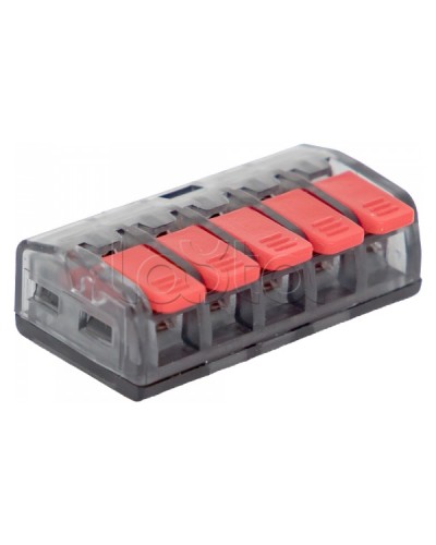 Клемма СМК 221-415 5 отверстий 0.2-4.0 мм2 (50шт.) EKF PROxima (plc-smk-221-415) в Прокопьевске Клеммные колодки Pintop.ru