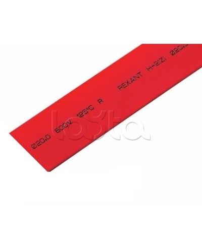 Термоусадочная трубка 20.0 / 10.0 мм 1м красная (10шт/уп) REXANT 22-0004 в Прокопьевске Аксессуары для кабель-канала Pintop.ru