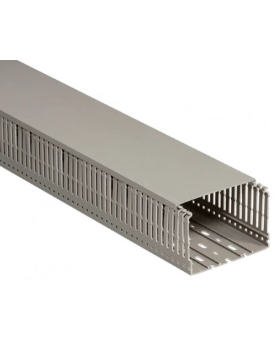 Кабель-канал перфорированный 100х60 «ИМПАКТ» IEK (CKM50-100-060-1-K03) в Прокопьевске Кабель-канал Pintop.ru