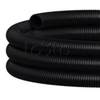 NR063 Двустен. труба ПНД гибкая откр. прокладки, SN18, с зондом, D63мм (50м) чёрный Экопласт (801063HFR-UF-BL)