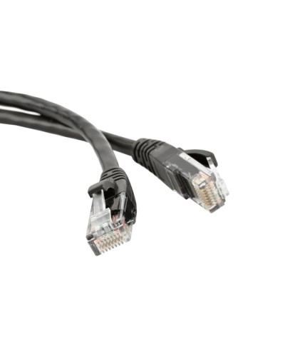 Патч-корд RJ45 - RJ45, 4 пары, UTP, категория 5е, 1 м, черный, LSZH LANMASTER LAN-PC45/U5E-1.0-BK в Прокопьевске Патч-корды и пигтейлы Pintop.ru