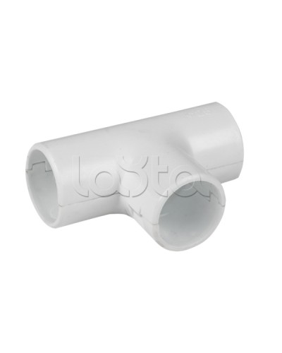 Тройник соединительный для трубы 16 мм (5шт) белый EKF-Plast (tr-t-16w-r) в Прокопьевске Повороты, муфты, тройники Pintop.ru