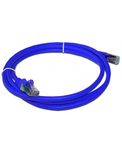 Патч-корд RJ45 - RJ45, 4 пары, FTP, категория 6, 3 м, синий, LSZH LANMASTER LAN-PC45/S6-3.0-BL в Прокопьевске Патч-корды и пигтейлы Pintop.ru