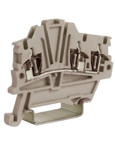 Зажим 1,5 кв.мм серый 1 ввод/2 вывода DKC ZHM410GR в Прокопьевске Держатели, клипсы, скобы Pintop.ru