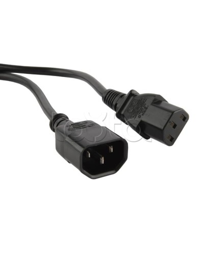 Кабель питания монитор-компьютер Hyperline PWC-IEC13-IEC14-10-BK в Прокопьевске Патч-корды и пигтейлы Pintop.ru