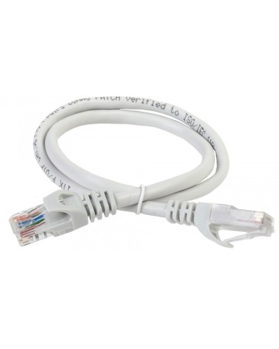Коммутационный шнур (патч-корд), кат.5Е UTP, LSZH, 3м, серый ITK (PC01-C5EUL-3M) в Прокопьевске Патч-корды и пигтейлы Pintop.ru