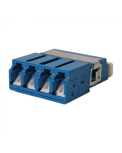 Адаптер оптический LC OM3, со шторкой, корпус SC, квадро LANMASTER (LAN-4LCS/SH-AM-OM3) в Прокопьевске Проходные адаптеры и розетки оптические Pintop.ru