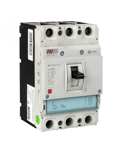 Автоматический выключатель AV POWER-2/3 250А 35kA TR EKF (mccb-23-250-TR-av) в Прокопьевске Электротехническое оборудование Pintop.ru