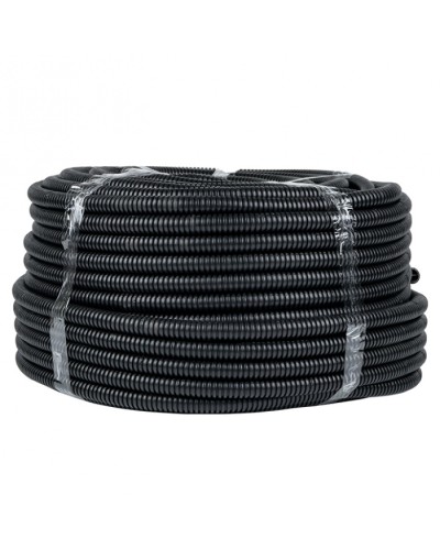 Труба гофр. ПНД с протяжкой d25 мм (75 м) черная EKF-Plast (tpnd-25n) в Прокопьевске Труба гофрированная Pintop.ru