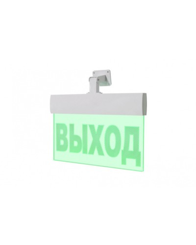 Световое табло ВИСТЛ Молния-220-РИП-УЛЬТРА IP 54 с Гравировкой (под знак безопасности) ВЫХОД в Прокопьевске Оповещатели Pintop.ru