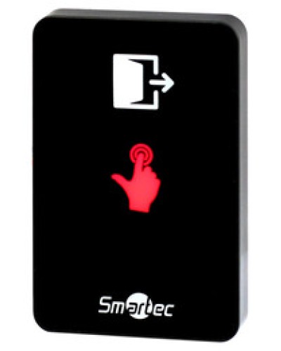 Сенсорная кнопка выхода накладная Smartec ST-EX410L-BK в Прокопьевске Кнопки выхода Pintop.ru