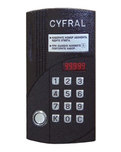Блок вызова аудиодомофона на 20 абонентов Цифрал CCD-20/TCVС в Прокопьевске Блоки вызова многоабонентные Pintop.ru