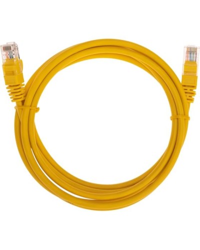 Патч-корд U/UTP, CAT 5e, RJ45-RJ45, 26AWG, LSZH, желтый, 2м REXANT 02-0105-2 в Прокопьевске Патчкорды (медные) Pintop.ru