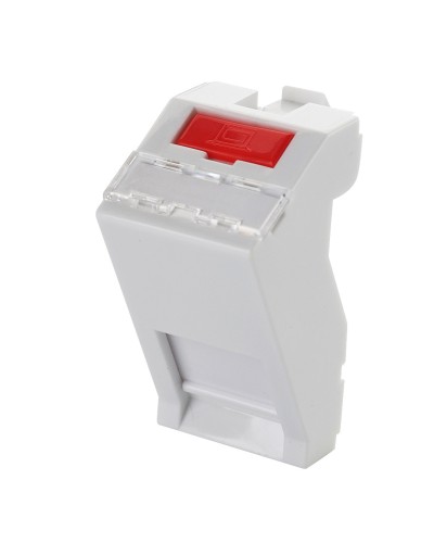 Адаптер 45 × 22,5 мм для 1 модуля Keystone, наклонный, белый Eurolan (16B-45-05WT) в Прокопьевске Модули Keystone Pintop.ru