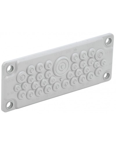 TITAN Ввод кабельный мембр. 35 отв. d=7-32мм IP65 серый IEK (TI-00D-MC-035-65) в Прокопьевске Аксессуары для стоек и шкафов Pintop.ru