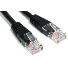 Патч-корд RJ45 - RJ45, 4 пары, UTP, категория 6, 5 м, черный, LSZH LANMASTER LAN-PC45/U6-5.0-BK
