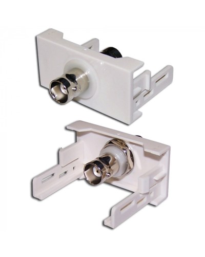 Вставка Mosaic 22.5x45 с BNC-адаптером BC-009, белая LANMASTER (LAN-WA-LP-BNC-WH) в Прокопьевске Коннекторы и разъемы Pintop.ru